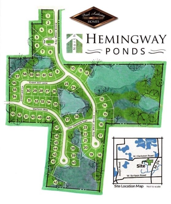 Paul Anthony Homes NEIGHBORHOODS Hemingway Ponds